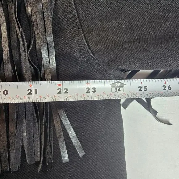 BLANKNYC for Anthropologie Battle Ship Fringe Jacket. Size 1X - Picture 8 of 10